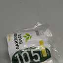 Magesh 4 Gallon Trash Bag Strong, Leakage-Free, Small Garbage Bags Unscented Thick for Bathroom, Office, Kitchen Small Trash Can, 15L, 105 Bags, Clear