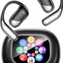 AI Translation Earbuds: Real-Time 144 Languages Translator Earphones, Audifonos Traductores Ingls Espaol, Bluetooth 5.4, OWS Open Ear & LCD Touch, Ideal for Travelers, Business & Language Learners (Diamond Black)