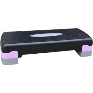 Height-Adjustable 4"-6" Aerobics Step Platform Fitness Equipment Workout Stepper Trainer For Indoor Exercise (light pink-27'')