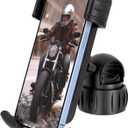 Bike Phone Holder, Motorcycle Phone Mount, 1s Lock | Silicone Protective | Anti-Shock | for iPhone | Samsung | Pixel | 5.1-6.8" Cellphone