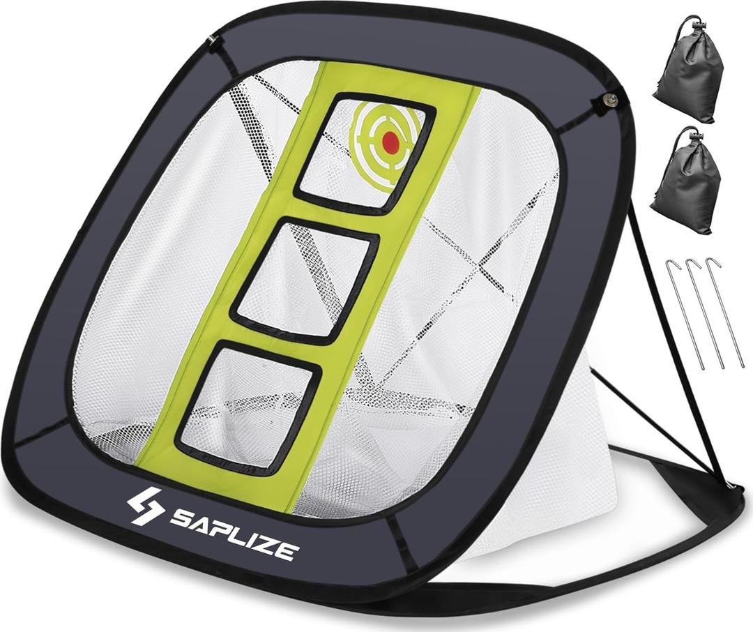 SAPLIZE Ultra-Stable Golf Chipping Net, Indoor/Outdoor Golfing Target Accessories for Backyard Accuracy and Swing Practice, Golf Gifts for Men, Momen, Dad, Kids, Boys, Youth and Golfer