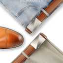 CHAOREN Mens Belt Leather Ratchet Belt - Customizable Fit, Effortless Style (35mm)