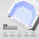 GAOY Cordless UV LED Nail Lamp for Gel Nails, Rechargeable UV Light, Professional Nail Dryer with 4 Timers, Automatic Sensor and Sensitive Mode for Fast Curing, White