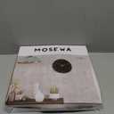 Mosewa 12 Inch Black Wall Clock Battery Operated Silent Non Ticking Modern Simple Minimalist Decorative for Kitchen Bedroom Home Office Bathroom Living Room