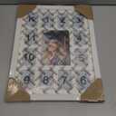 My First Year Picture Frame, Baby's First Twelve Months Photo Collage and Gender Neutral Keepsake, Ideal for Baby Shower, New Mom Gift and Nursery Decort, Displays One 5x7 Photo and Twelve 2x3 Pictures