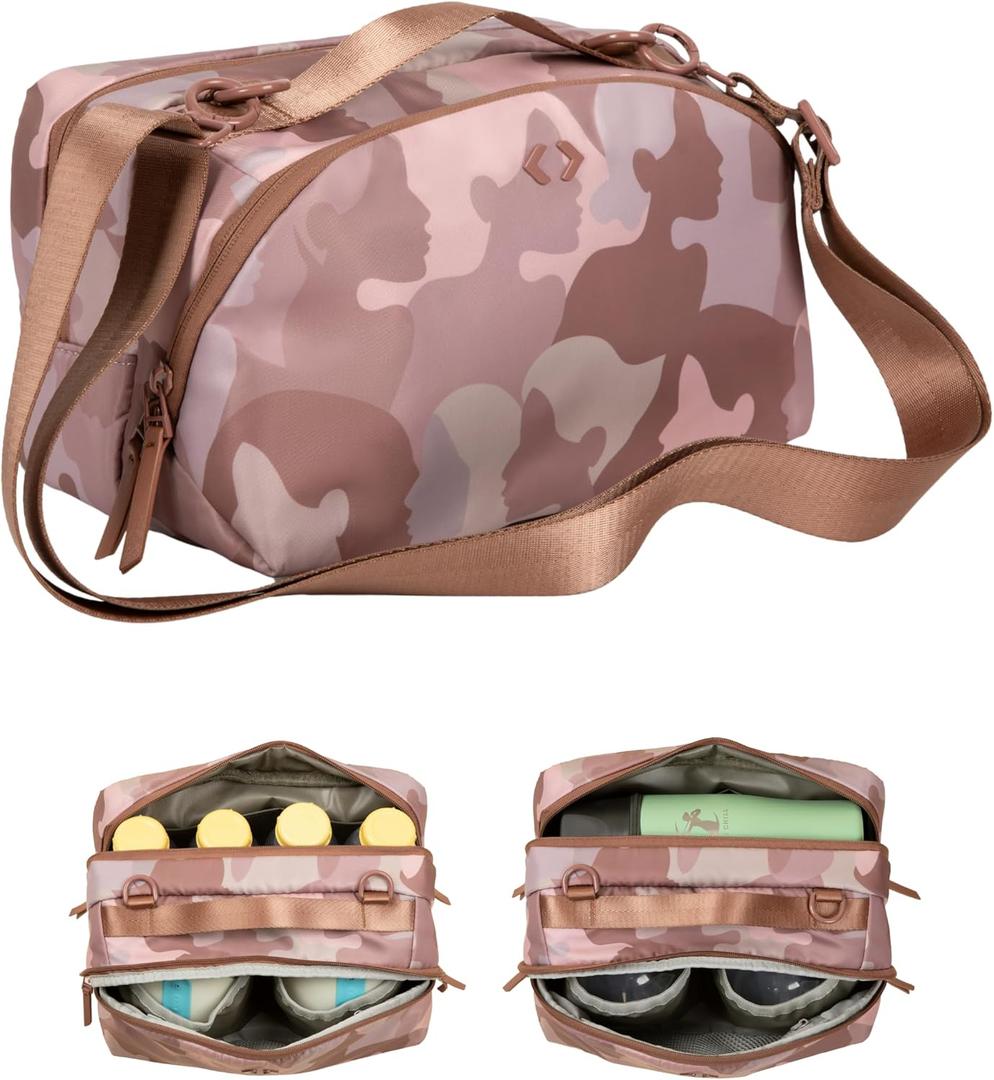 Breast Pump Bag with Cooler - Wearable & Portable Pump Carrying Case - Fits Willow Go, Elvie Stride & Momcozy - Insulated for Breast Milk - Waterproof Interior - Travel & Work Breastfeeding Bag