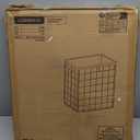 SONGMICS Laundry Hamper, 23.8 Gal. (90L) Laundry Basket, Collapsible Clothes Hamper, Removable and Washable Liner, Metal Wire Frame, for Bedroom Bathroom, Silver and Mint Green ULCB190C01