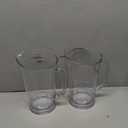 US Acrylic 64oz Bistro Clear Pitcher | Set of 2 Beer Pitchers | Reusable, BPAfree, Made in the USA, Indoor and Outdoor Pitcher Set for Water, Lemonade, Juice, Soda Pop, and Beer
