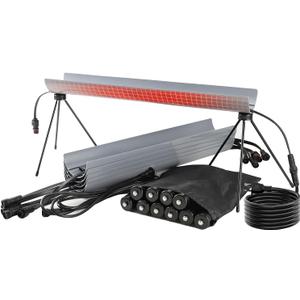 H&G Lifestyles Heated Sewer Hose Support for RV, Stainless Steel RV Sewer Hose Support with Adjustable Tripods, Freeze Protection for Winter, Musthave for RVers Compound Trailers