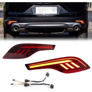 LED Rear Bumper Reflector Fog Lights Turn Signal Lights Brake Lights Tail Lights Compatible with Honda CR-V CRV 2017 2018 2019 - Plug and Play