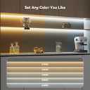 PAUTIX COB LED Strip Lights 2700K-6500K CCT Tunable White UL-Listed Dotless LED Lights with RF Remote,16.4ft Super Bright Dimmable 24V Tape Light,for Under Cabinets Bedroom Kitchen Office Lighting