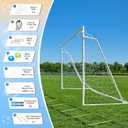 Soccer Goals for Backyard Soccer Goal 12x6 Big 10x6.5 8x6 6x4FT Soccer Goals for Youth Adults and Kids Large Metal 2" Goal Post with Agility Ladder and Target Net Soccer Cones Practice Equipment