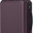 LIGHT FLIGHT 20" Carry On Luggage 22x14x9 Airline Approved, Crimson Purple
Durable ABS hardshell suitcase with TSA lock, 20% expandable capacity from 35L to 42L, silent 360 spinner wheels