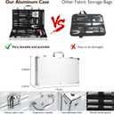 Grill Set, Grilling Gifts for Men, 34PCS BBQ Tools Accessories for Outdoor Grill with Aluminum Case, Spatula,Tongs &Skewers,Smoker Accessories for Birthday, Dad, Wedding