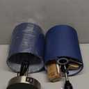 Set of 2 Touch Control Table Lamps with 2 USB & AC Outlet, 3-Way Dimmable Bedside Nightstand Lamps for Bedroom Living Room Nursery, 800 Lumens 5000K Daylight Bulbs Included