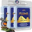 Park Scents Flume Scented Candle Wax Melts – Theme Park Melting Wax Cubes with Strong Scent of Smoky Cannon Fire, Ozone, Bromine-Treated Water, Fog, Damp Woods – Vegan Soy Made in USA (3-Pack)