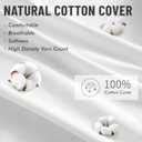 MIULEE 20x20 Pillow Inserts,Set of 2 100% Virgin Microfiber with Cotton Cover Throw Pillows for Couch Sofa and Bed