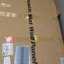 Art3d 2 Wood Slat Acoustic Panels for Wall and Ceiling - 3D Fluted Sound Absorbing Panel with Wood Finish - Walnut