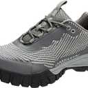 ulogu Women's Waterproof Hiking Shoes Lightweight Non-Slip Comfy All Day Walking Work Sneakers 7.5
