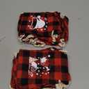 CCINEE 36Pcs Christmas Buffalo Plaid Drawstring Bags Red and Black Plaid Xmas Burlap Bag Reusable Treat Candy Bag Cotton Gift Bags with Drawstrings for Candy Wrapper Christmas Party Favors