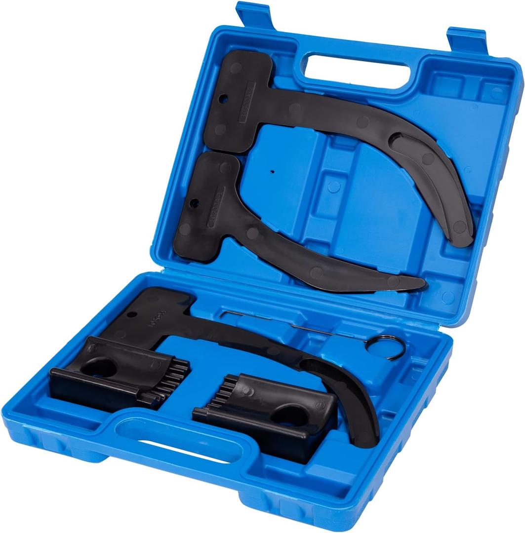 Toolwiz Camshaft Phaser Timing Chain Tools Kit Compatible with VW Chrysler Jeep Dodge Grand Cherokee Wrangler 3.6L Engine Replace10200A 10202 10369A 6 PCS Camshaft Locking Tool Set with Carrying Case
