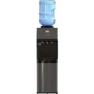 Brio Limited Edition Top Loading Water Cooler Dispenser - Black Stainless Steel - Hot & Cold Water, Child Safety Lock, Holds 3 or 5 Gallon Bottles - UL/Energy Star Approved