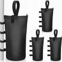 Aimosen 210 LBS Sandbags Weight Bags, 4 Packs Large Heavy Duty Sand Bags with Zipper and Straps for Beach Camping Canopies, Pop Up Tent, RV Awning, Patio Umbrella Base, Gazebos, Trampoline Stakes