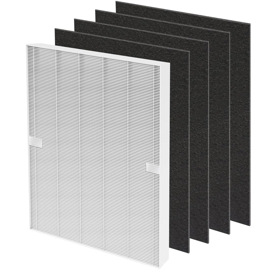 115115 HEPA Filter Replacement for Filter A Size 21,Compatible with Winx Plasmawave C535,5300,5300-2,6300,6300-2,5000,5000B,9000,9800,AM90,P300,C909, 2 True HEPA Filters Plus 8 Pack Carbon Pre-filters