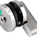 Indicator Lock, Privacy Door Lock Vacant/Engaged Chrome Latch Rotating Door Bolt Partition for Public Restroom Toilet Dressing Room