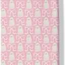 Halloween Spooky Pink Bows Baby Crib Sheets Cute Pastel Bows Soft Crib Sheet Spooky Season Fitted Crib Mattress Cover for Standard Crib and Toddler Mattresses 52"x28" (One size)