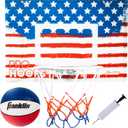 Franklin Sports Mini Basketball Hoops-Indoor Over The Door Mini Hoop+Basketball Sets-Perfect Accessory for Bedroom+Office