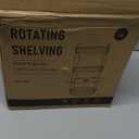 Makeup Organizer for Vanity,360 Rotating Large Skincare Make Up Storage Perfume Organizers Cosmetic Dresser Organizer Countertop Organizer with Extra Hooks DIY Stickers for Bathroom