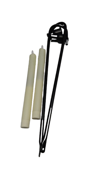 Set of 2 Black Metal Wall Candle Sconces with Crystal Pendant - Hanging Candle Holder for Farmhouse Fireplace, Living Room, Hallway, Stairway Decor