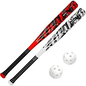Ortiz34 Bat & Ball Set - Graffiti Plastic Bat & Ball Homerun Set- David Ortiz Backyard Baseball Set for Youth, Kids, Teenagers, Adults (Bat & Ball Set, Blue)