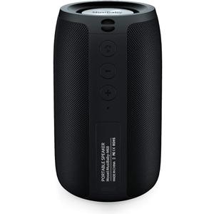 Musibaby M68 Portable Bluetooth Speaker, Bluetooth Speakers Wireless with Deep Bass, Small Waterproof Speaker for Home and Outdoor Use, Dual Pairing, FM Radio, USB/AUX Input, 24H Playtime, Black