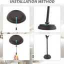 1Pcs Black Iron Bird Paper Towel Holder 13.05" for Toilet and Bathroom Decoration