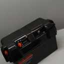 VEVOR Battery Box, Group 24-27 Trolling Motor Battery Box, 12V/24V Marine Batteries Case with PP Shell and Dual Straps, Smart Batteries Case, Suitable for Trolling Motor, Marine,RV & Solar Panel