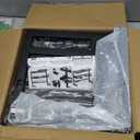 ADBIU Over The Sink Dish Drying Rack (Expandable Height and Length) Snap-On Design 2 Tier Large Dish Rack (27-40L x 12W x 32.5-37H (inches))