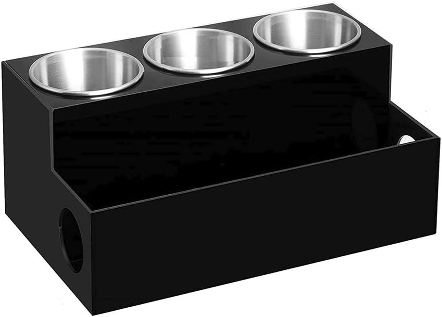 Hair Tool Organizer, BlackAcrylic Hair Dryer Holder, Counter Organizer for Bathroom, Vanity and Desk