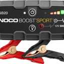 NOCO Boost Sport GB20 500A UltraSafe Car Battery Jump Starter, 12V Battery Pack, Battery Booster, Jump Box, Portable Charger and Jumper Cables for 4.0L Gasoline Engines