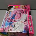 Race Tracks for Kids Ages 4-8, 203 PCS Pink Magic Tracks Electric Toys, Flexible Car Track Set Girls Toys Birthday Gifts for 2 3 4 5 6 Year Old Girls and Toddlers