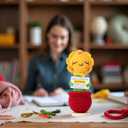 3 x Inspirational Birthday Gifts for Women Friends Positive Crochet Sunflower Desk Accessories Encouraging Thank You Friendship Present for Coworker Teacher Boss Employee Appreciation Principal Christmas