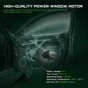 Power Window Motor Compatible with Dodge Charger and Chrysler 300 2011-2023,Front Passenger Side,5pins,Replace # 68143986AA