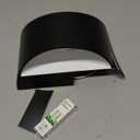 BLUEYE Battery Operated Wall Sconce,Remote Control,Soft Warm 2700K-6000K,Cast Aluminum,Rechargeable,50W Equivalent Lamp,No Flicker,600Lumens,Dimmable,Black,Set of Two for Non-Hardwired,1Pack