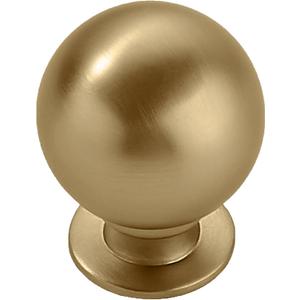 khtmeware 10 Pack 1-1/4 Inch Soild Champagne Bronze Cabinet Knobs Champagne Brass Large Heavy Duty Ball Kitchen Cabinet Hardware Drawer Knobs Pulls for Drawers.