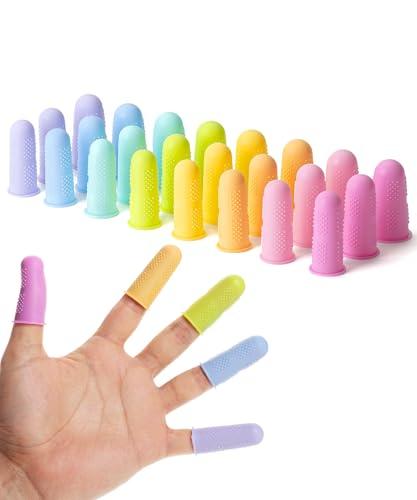 Mr. Pen Hot Glue Gun Silicone Finger Protectors, 24 pcs, Pastel Colors Finger Tips and Grip