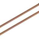 KXLife 2 Pack Spring Tension Curtain Rod for Window 28 to 48 Inch, Adjustable Expandable Small Curtain Tension Rods No Drill for Kitchen, Bathroom, Doorway, Cupboard(Oak)