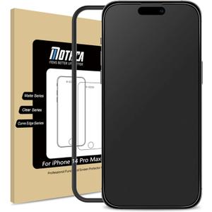 Mothca Matte Glass Screen Protector for iPhone 14 Pro Max Anti-Glare & Anti-Fingerprint Tempered Clear Film Case Friendly Easy to Install Bubble Free 6.7inch Smooth as Silk