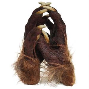 Pack of 2, Skeleton Gloves Hairy Werewolf Hand Claws Gloves Halloween Wolf Werewolf Cat Paw Glove Costumes Gothic Devil Vampire Glove, US-9