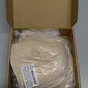 Low Back Bras-Seamless Deep-V Plunge Invisible Backless Bra-Lightly Lined Underwire Halter Multiway Low Cut Bra (32DDD, Sand)